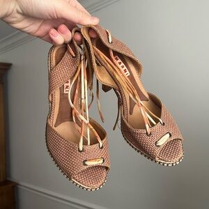Marni Lace-up Heels